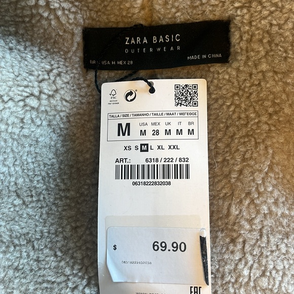 Zara outerwear jacket faux suede - Picture 3 of 3